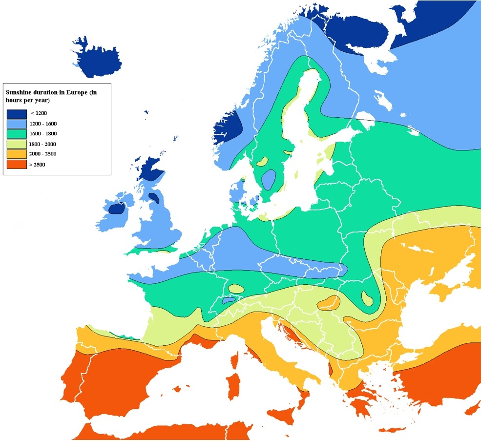 Nasłonecznienie w Polsce