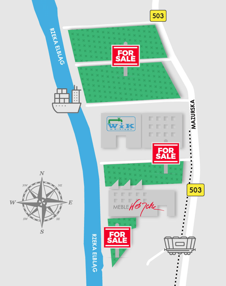 tereny inwestycyjne przy rzece