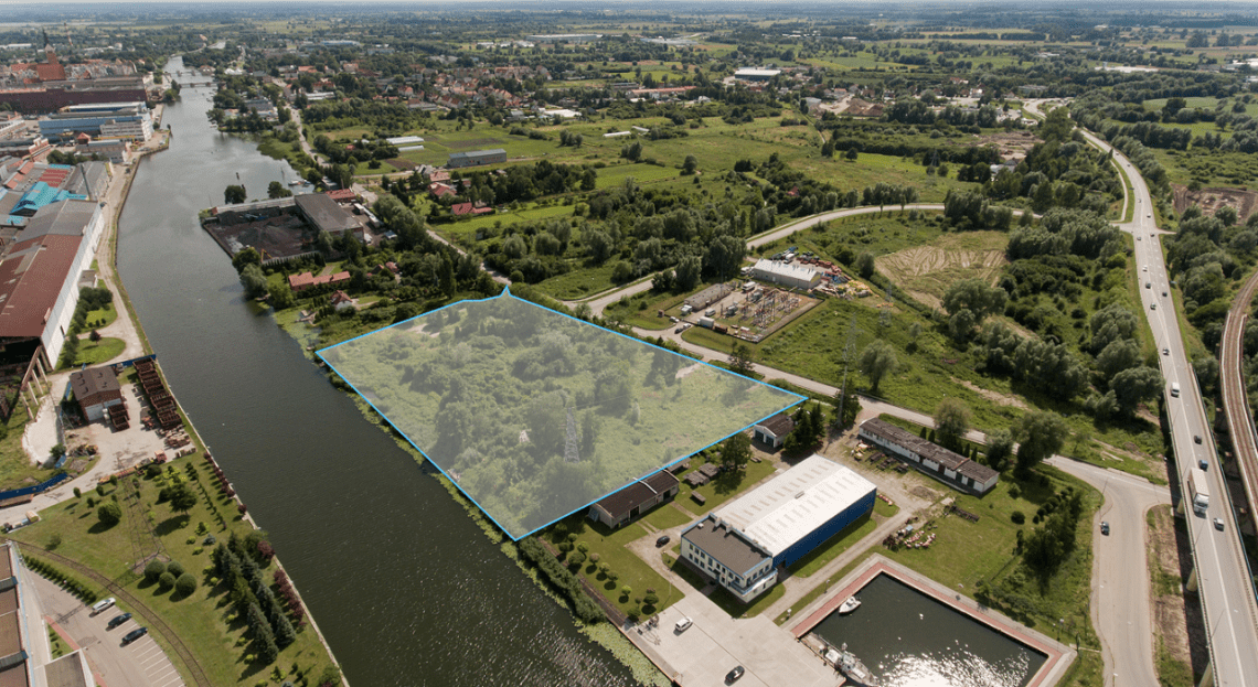 tereny inwestycyjne przy rzece