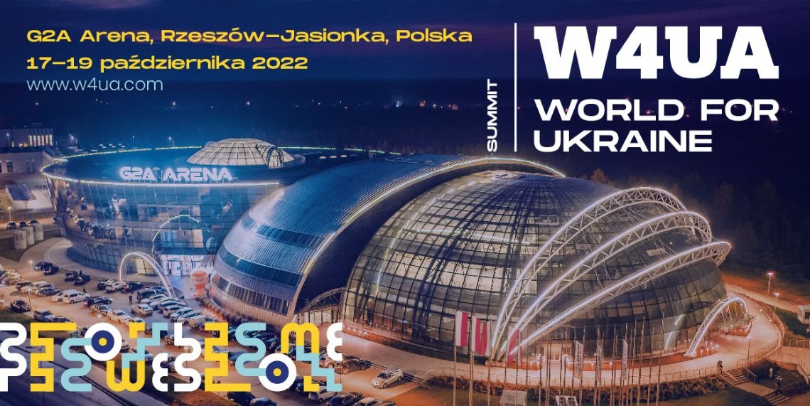 World for Ukraine Summit banner