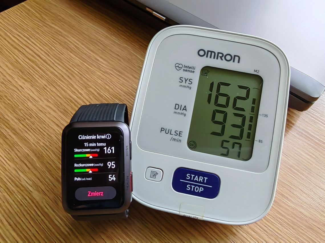 dokładność pomiaru ciśnienia w Huawei Watch D