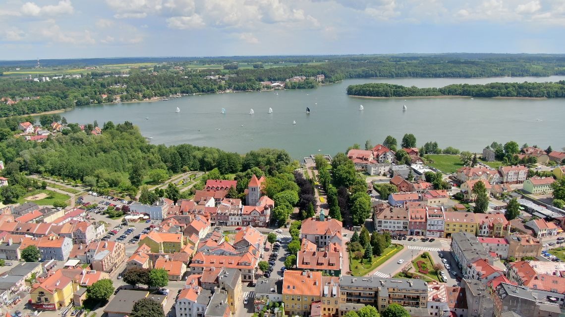 Mrągowo i okolice z lotu ptaka