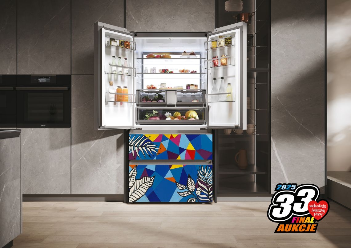HAIER - lodówka licytowana na WOSP