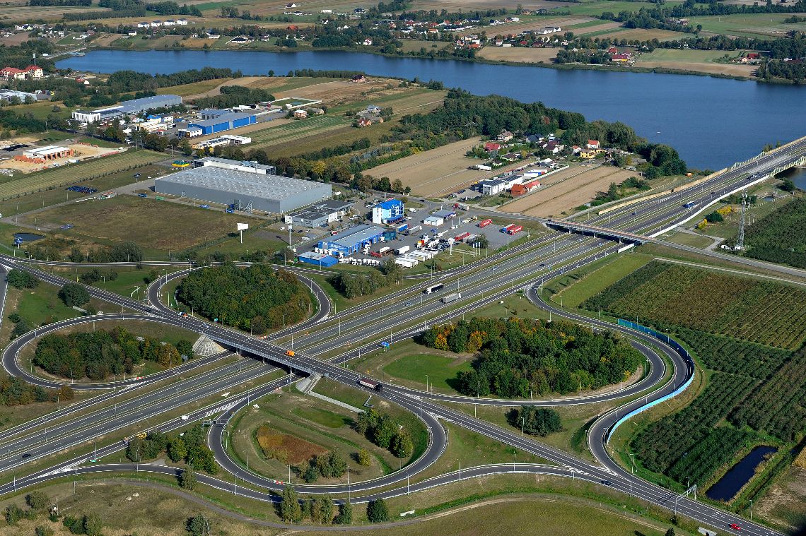 Węzeł przy autostradzie A2