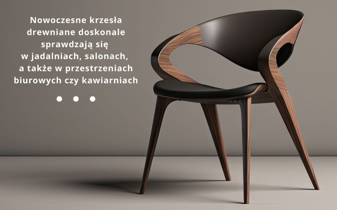 Krzesła nowoczesne drewniane