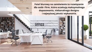 Fotel biurowy na zamówienie