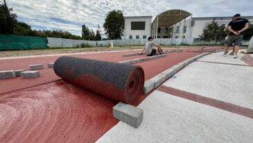 Stadion w Płońsku - budowa
