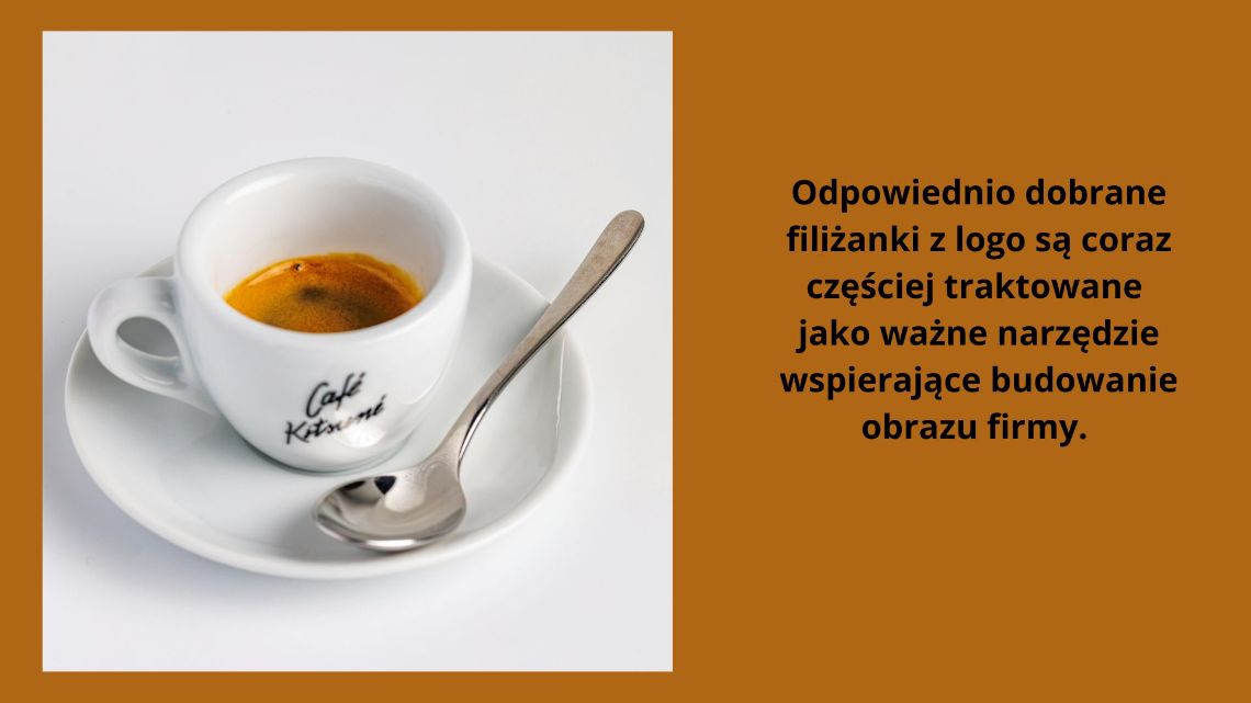 Filiżanki z logo