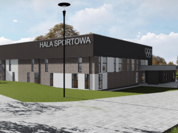 hala sportowa w Biskupcu - wizualizacja
