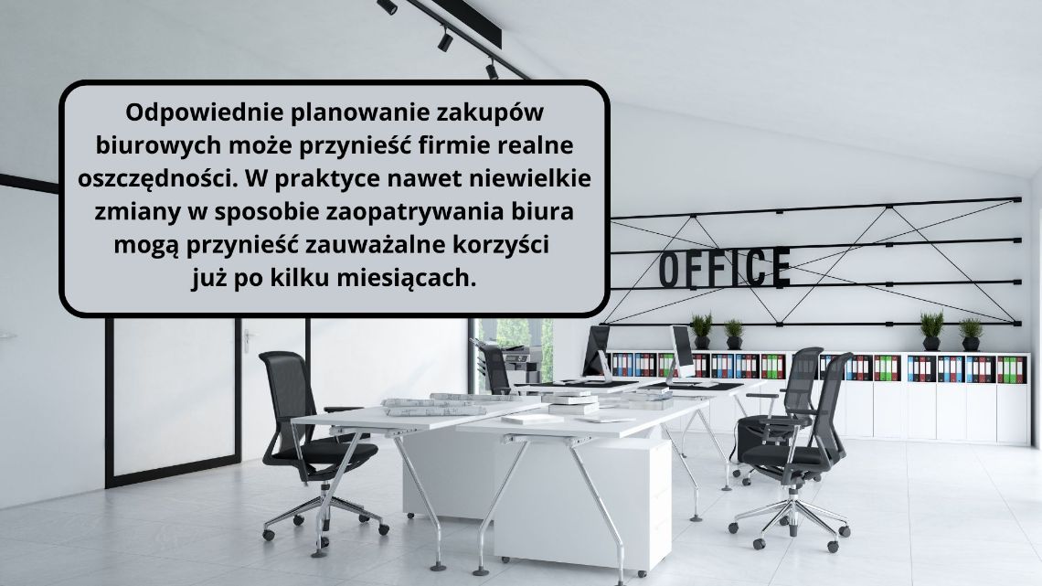 Jak racjonalnie planować zakupy biurowe – z oszczędnością czasu i budżetu firmowego