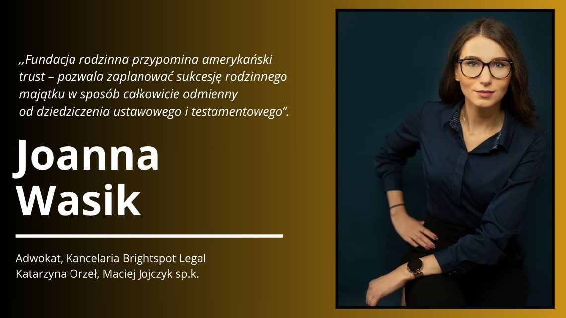 adw. Joanna Wasik, Kancelaria Brightspot Legal Katarzyna Orzeł, Maciej Jojczyk sp.k.